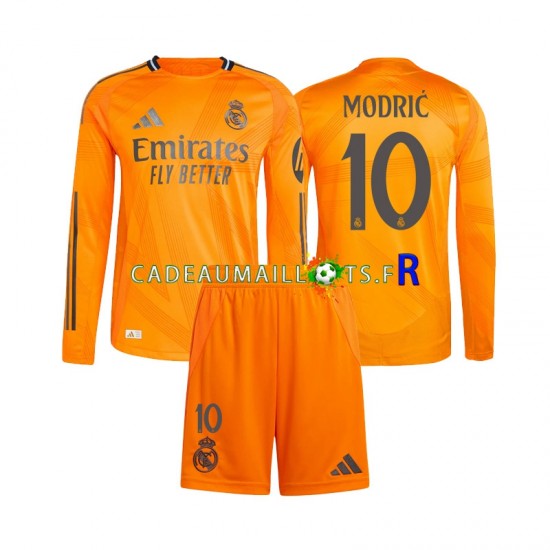 Real Madrid Maillot avec flocage Modrić Luka 10 Extérieur 2024-2025 ,Tenue Enfant ML