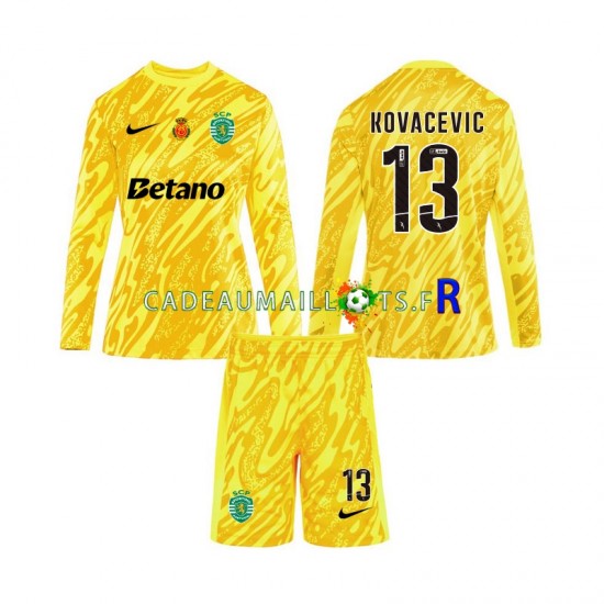 Sporting CP Maillot avec flocage Kovacevic 13 Gardien 3ème 2024-2025 ,Tenue Enfant ML