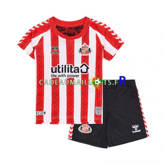 Maillot avec flocage Sunderland Domicile 2024-2025 ,Tenue Enfant MC