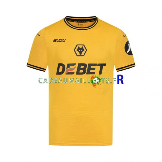 Wolverhampton Wanderers Maillot avec flocage Domicile 2024-2025 ,Homme MC