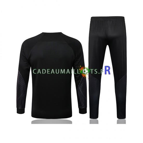 Corée du Sud Noir Ensemble Vestes d'entraînement 2022-2023