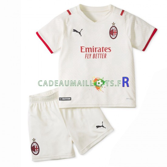 AC Milan Maillot avec flocage Extérieur 2021-2022 ,Tenue Enfant MC