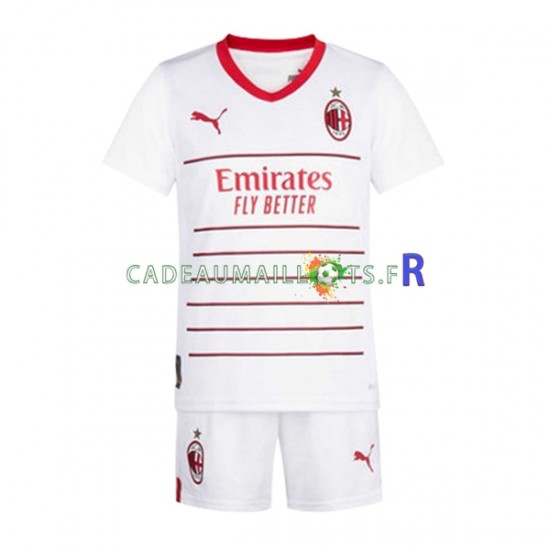 AC Milan Maillot avec flocage Extérieur 2022-2023 ,Tenue Enfant MC