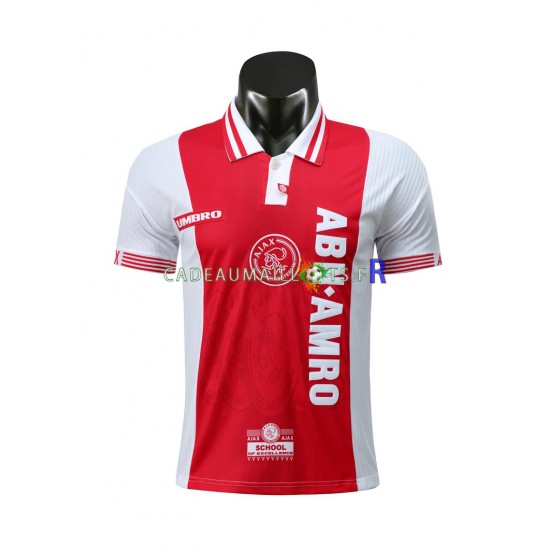 Ajax Amsterdam Maillot avec flocage Rétro Domicile 1997-1998 ,Homme MC