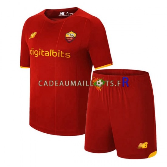 AS Rome Maillot avec flocage Domicile 2021-2022 ,Tenue Enfant MC