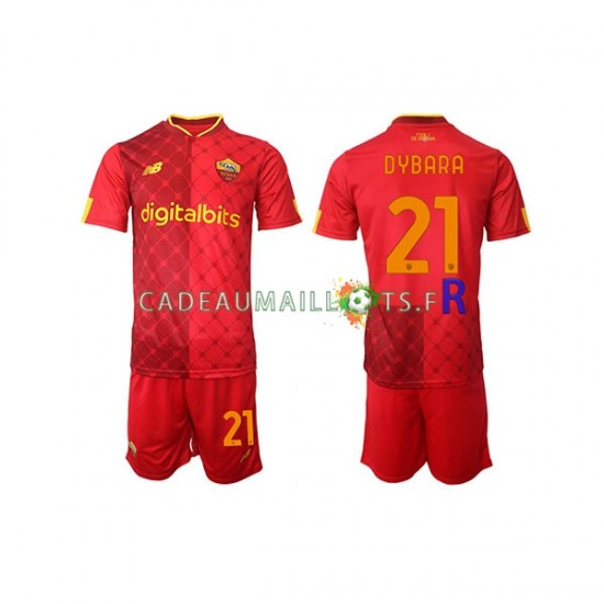 AS Rome Maillot avec flocage Paulo Dybala 21 Domicile 2022-2023 ,Tenue Enfant MC