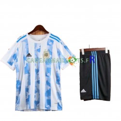 Argentine Maillot avec flocage Domicile 2021 ,Tenue Enfant MC