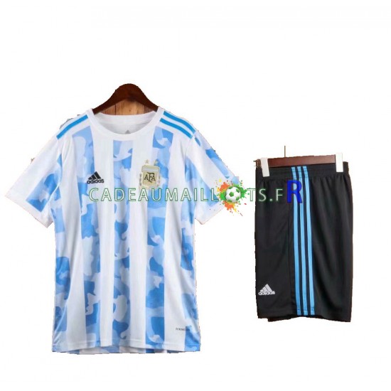 Argentine Maillot avec flocage Domicile 2021 ,Tenue Enfant MC