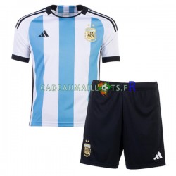 Argentine Maillot avec flocage Domicile Coupe du Monde 2022 ,Tenue Enfant MC