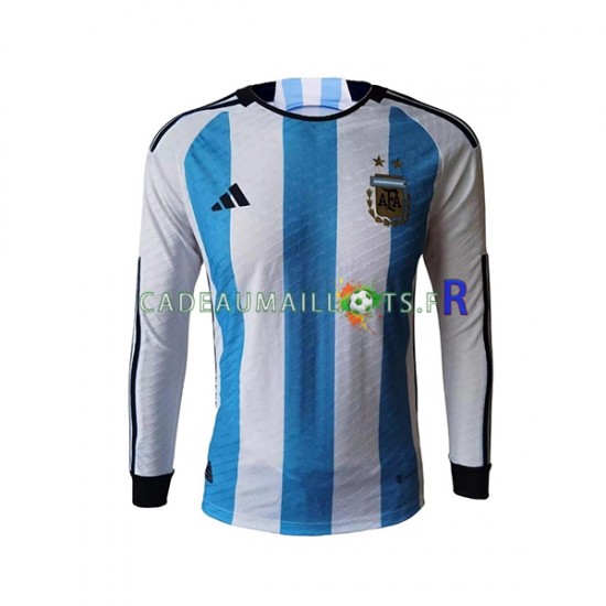 Argentine Maillot avec flocage Domicile Coupe du Monde 2022 ,Homme ML