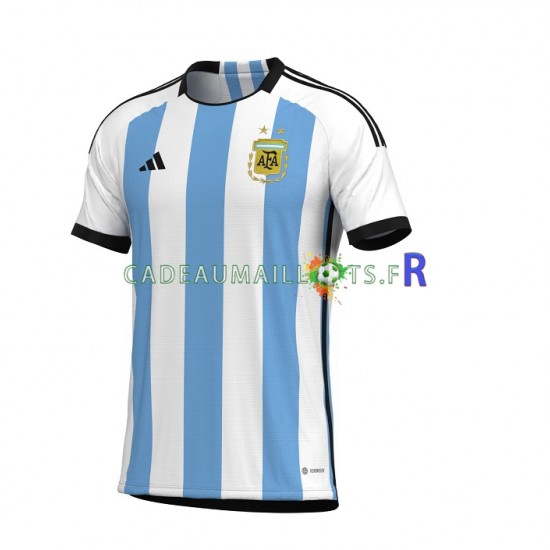 Argentine Maillot avec flocage Domicile Coupe du Monde 2022 ,Homme MC