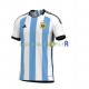 Argentine Maillot avec flocage Domicile Coupe du Monde 2022 ,Homme MC