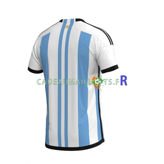 Argentine Maillot avec flocage Domicile Coupe du Monde 2022 ,Homme MC