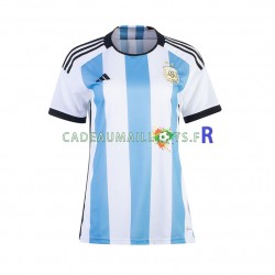 Argentine Maillot avec flocage Domicile Coupe du Monde 2022 ,Femme MC