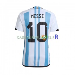Argentine Maillot avec flocage Lionel Messi 10 Domicile Coupe du Monde 2022 ,Homme MC