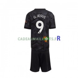 Arsenal Maillot avec flocage Gabriel Jesus 9 Extérieur 2022-2023 ,Tenue Enfant MC