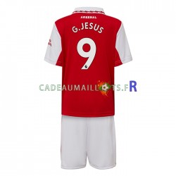 Arsenal Maillot avec flocage Gabriel Jesus 9 Domicile 2022-2023 ,Tenue Enfant MC