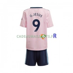 Arsenal Maillot avec flocage Gabriel Jesus 9 3ème 2022-2023 ,Tenue Enfant MC