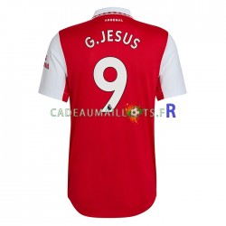 Arsenal Maillot avec flocage Gabriel Jesus 9 Domicile 2022-2023 ,Homme MC