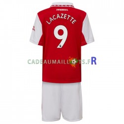 Arsenal Maillot avec flocage Lacazette 9 Domicile 2022-2023 ,Tenue Enfant MC