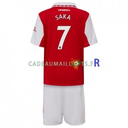 Arsenal Maillot avec flocage Saka 7 Domicile 2022-2023 ,Tenue Enfant MC