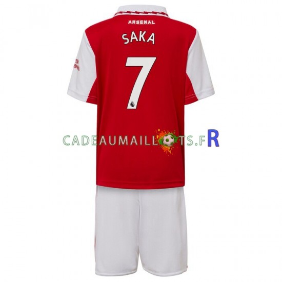 Arsenal Maillot avec flocage Saka 7 Domicile 2022-2023 ,Tenue Enfant MC