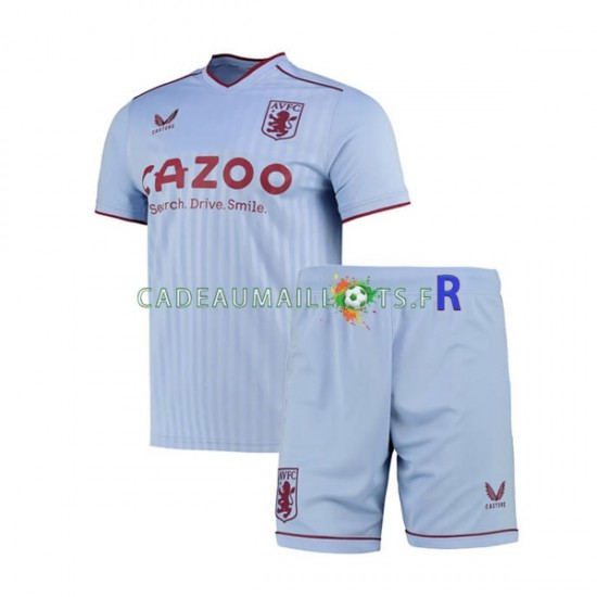 Aston Villa Maillot avec flocage Extérieur 2022-2023 ,Tenue Enfant MC