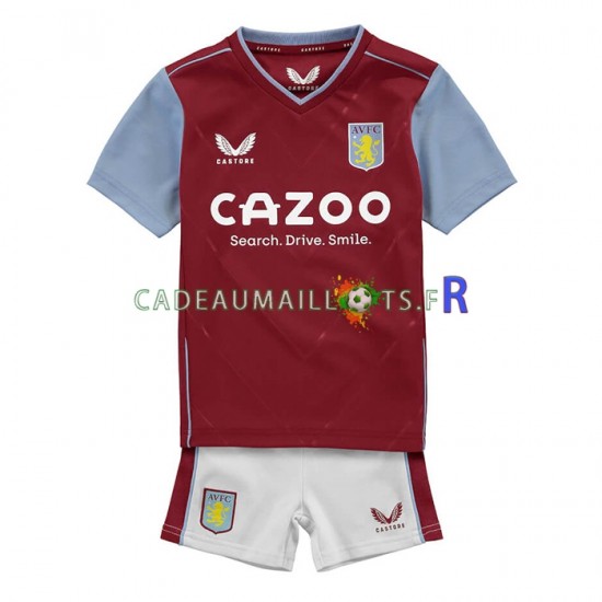 Aston Villa Maillot avec flocage Domicile 2022-2023 ,Tenue Enfant MC