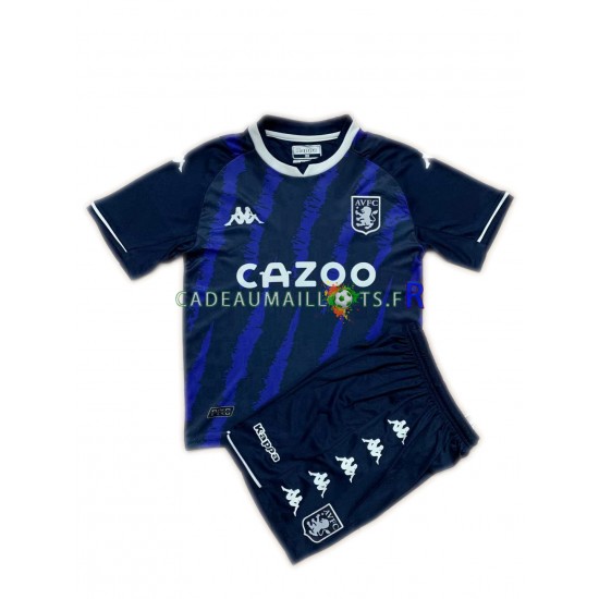 Aston Villa Maillot avec flocage 3ème 2021-2022 ,Tenue Enfant MC