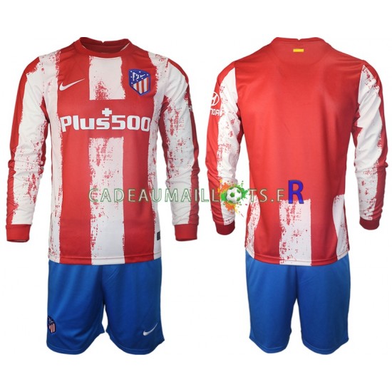 Atlético Madrid Maillot avec flocage Domicile 2021-2022 ,Tenue Enfant ML