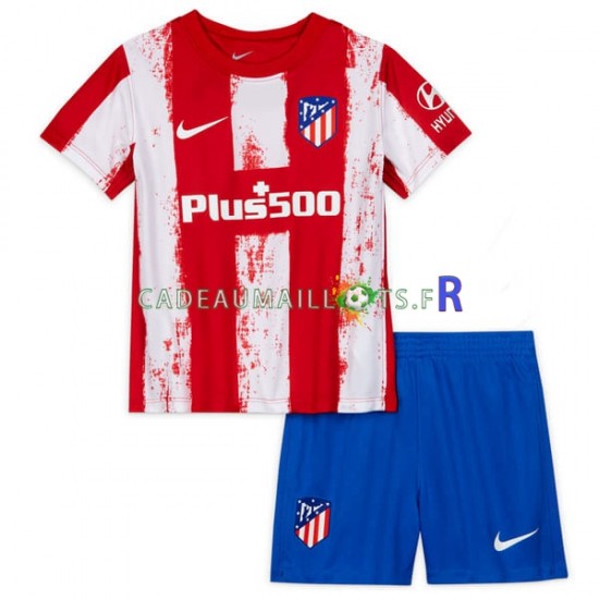 Atlético Madrid Maillot avec flocage Domicile 2021-2022 ,Tenue Enfant MC