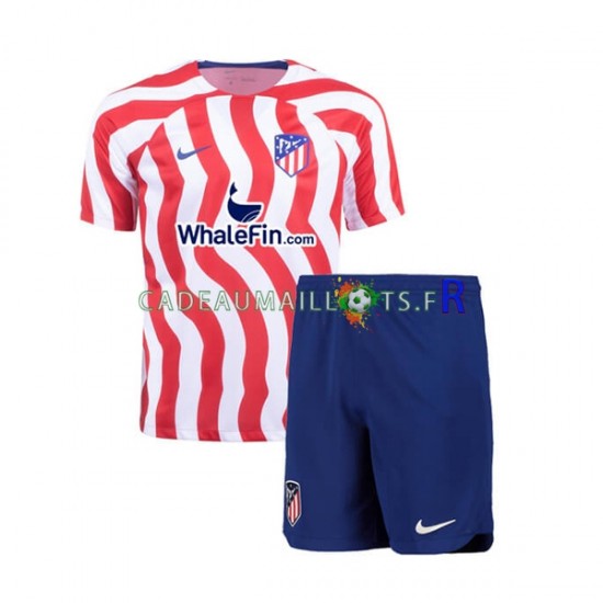 Atlético Madrid Maillot avec flocage Domicile 2022-2023 ,Tenue Enfant MC