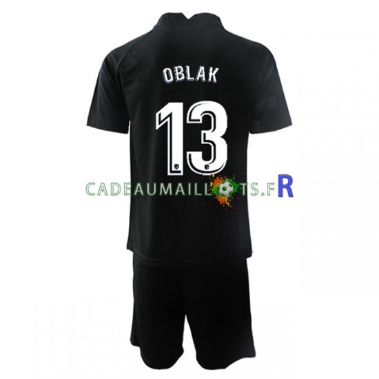 Atlético Madrid Maillot avec flocage Jan Oblak 13 Gardien Extérieur 2021-2022 ,Tenue Enfant MC