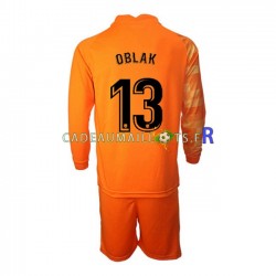 Atlético Madrid Maillot avec flocage Jan Oblak 13 Gardien Domicile 2021-2022 ,Tenue Enfant ML