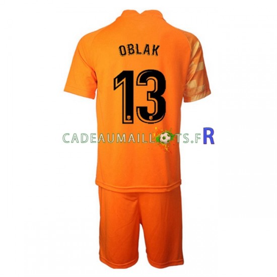 Atlético Madrid Maillot avec flocage Jan Oblak 13 Gardien Domicile 2021-2022 ,Tenue Enfant MC