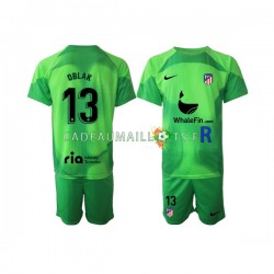 Atlético Madrid Maillot avec flocage Jan Oblak 13 Gardien Domicile 2022-2023 ,Tenue Enfant MC