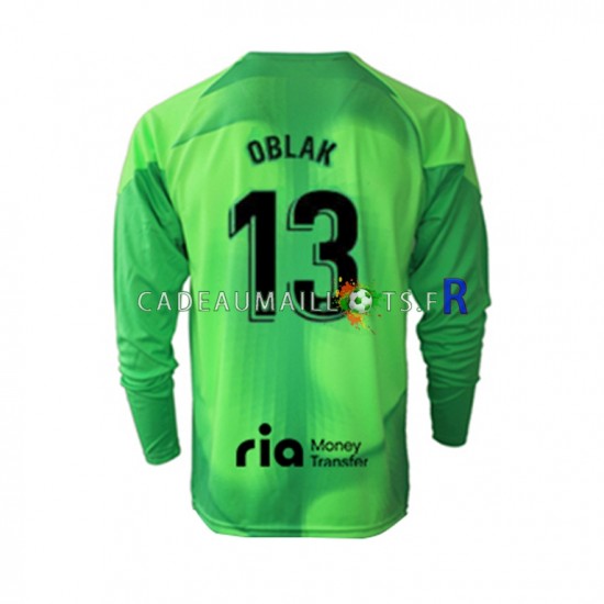 Atlético Madrid Maillot avec flocage Jan Oblak 13 Gardien Domicile 2022-2023 ,Homme ML