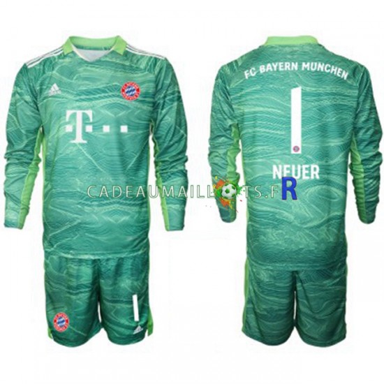 Bayern Munich Maillot avec flocage Manuel Neuer 1 Gardien 3ème 2021-2022 ,Tenue Enfant ML