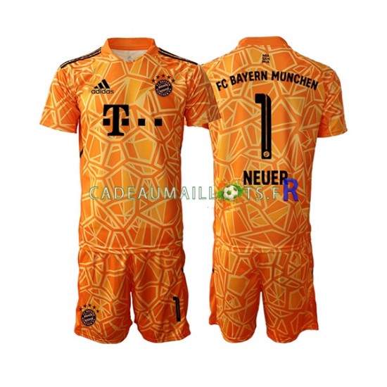 Bayern Munich Maillot avec flocage Manuel Neuer 1 Gardien Extérieur 2022-2023 ,Tenue Enfant MC