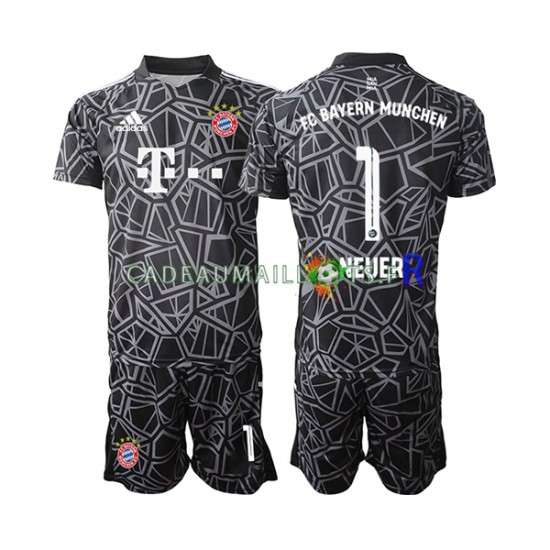 Bayern Munich Maillot avec flocage Manuel Neuer 1 Gardien Domicile 2022-2023 ,Tenue Enfant MC