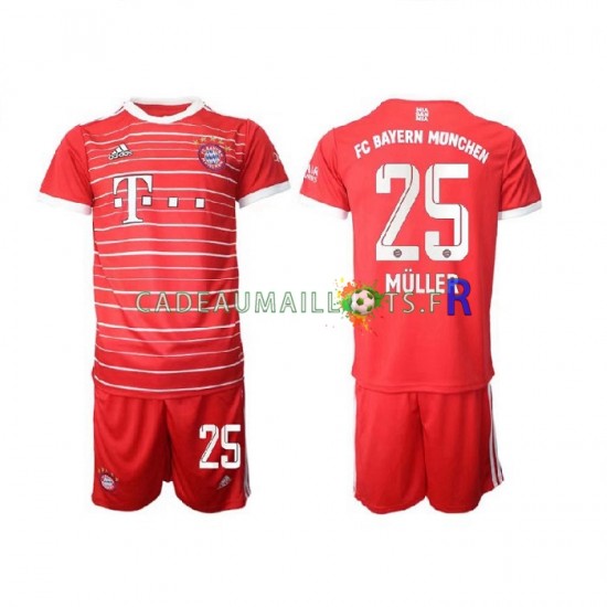 Bayern Munich Maillot avec flocage Muller 25 Domicile 2022-2023 ,Tenue Enfant MC