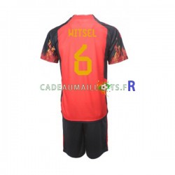 Belgique Maillot avec flocage Axel Witsel 6 Domicile Coupe du Monde 2022 ,Tenue Enfant MC Belgique Maillot avec flocage Axel Witsel 6 Domicile Coupe du Monde 2022 ,Tenue Enfant MC