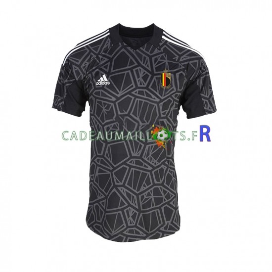 Belgique Maillot avec flocage Gardien Domicile Coupe du Monde 2022 ,Homme MC