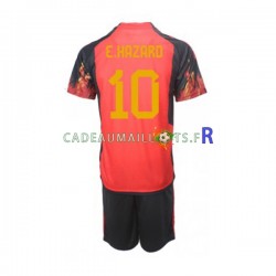 Belgique Maillot avec flocage Hazard 10 Domicile Coupe du Monde 2022 ,Tenue Enfant MC Belgique Maillot avec flocage Hazard 10 Domicile Coupe du Monde 2022 ,Tenue Enfant MC