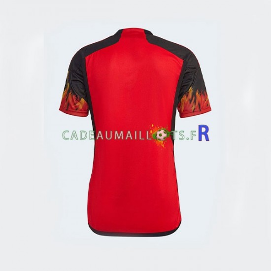 Belgique Maillot avec flocage Domicile Coupe du Monde 2022 ,Homme MC