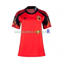 Belgique Maillot avec flocage Domicile Coupe du Monde 2022 ,Femme MC