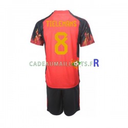 Belgique Maillot avec flocage Youri Tielemans 8 Domicile Coupe du Monde 2022 ,Tenue Enfant MC Belgique Maillot avec flocage Youri Tielemans 8 Domicile Coupe du Monde 2022 ,Tenue Enfant MC