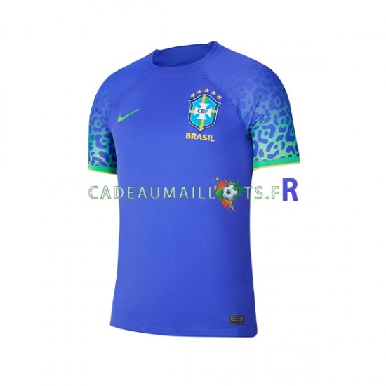 Brésil Maillot avec flocage Extérieur Coupe du Monde 2022 ,Homme MC