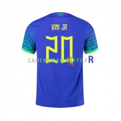 Brésil Maillot avec flocage Vinicius Junior 20 Extérieur Coupe du Monde 2022 ,Homme MC