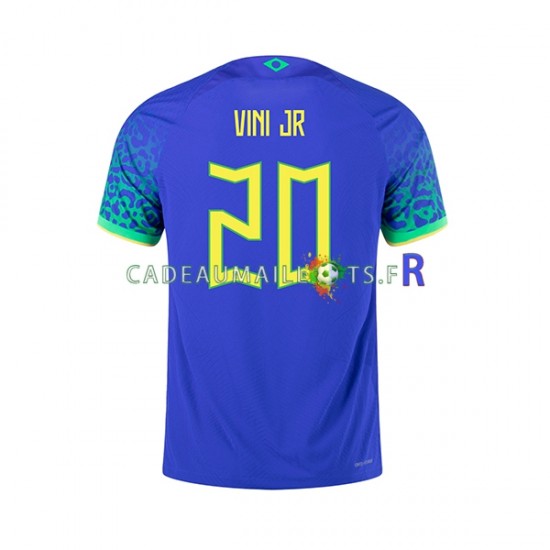 Brésil Maillot avec flocage Vinicius Junior 20 Extérieur Coupe du Monde 2022 ,Homme MC